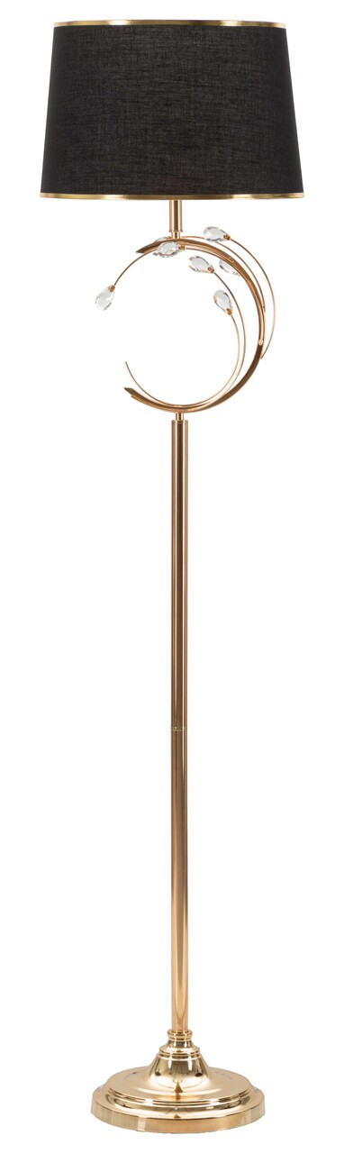 Lampadar Bruxelles, Mauro Ferretti, 1 x E27, 40W, 38x160 cm, fier/sticla, negru/auriu - imagine 7